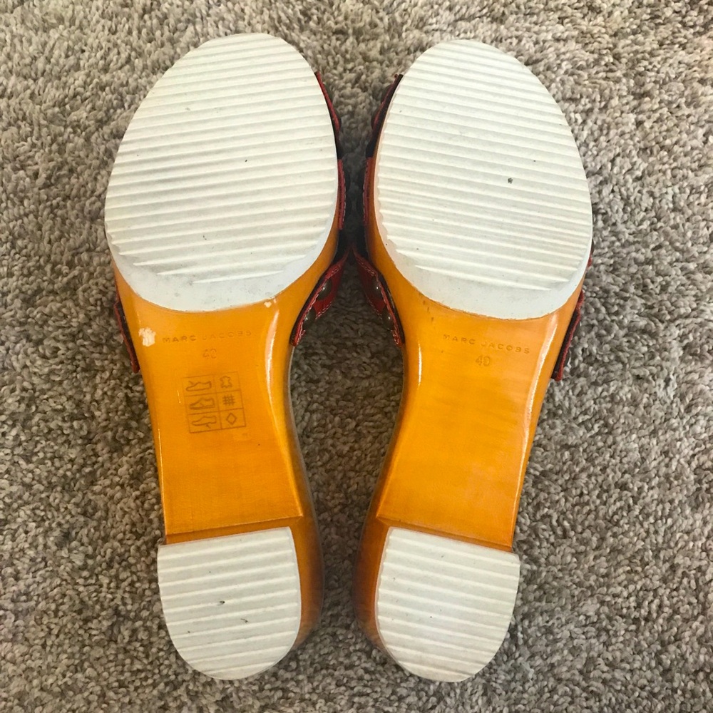 EUC Marc Jacobs Sexy Red Platform Sandals, Size 9.5 - Picture 8 of 10